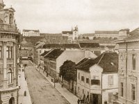 Gundulićeva ulica oko 1900-ih godine. Križanje s današnom Teslinom ulicom